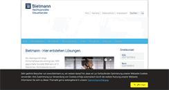 Desktop Screenshot of bietmann.eu