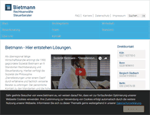 Tablet Screenshot of bietmann.eu